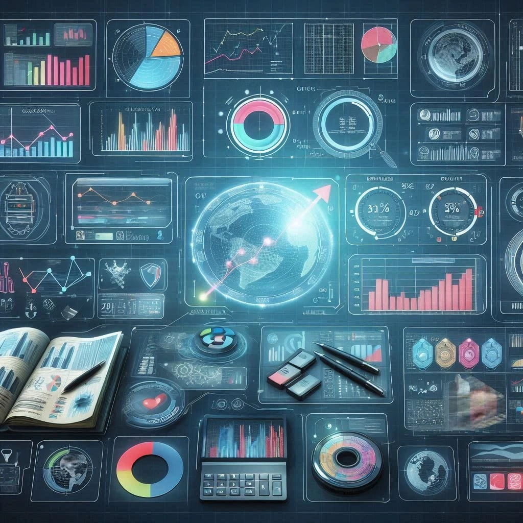Predictive analytics in marketing dashboard forecasting user behavior.
