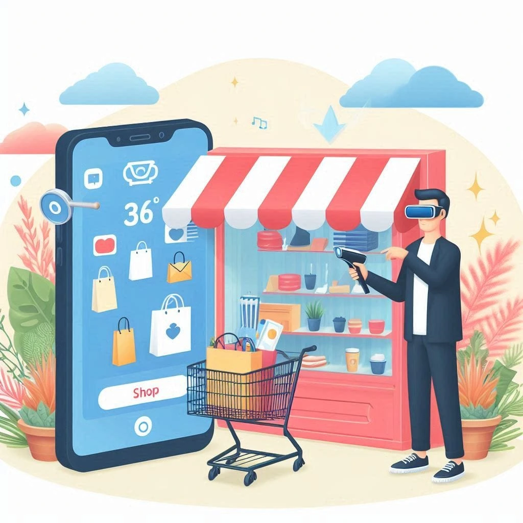 Augmented reality marketing with virtual product try-on experience.
